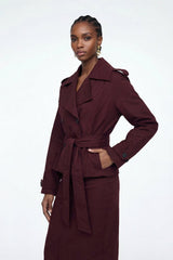 Eliza Trench Coat Skirt Set