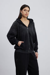 Emersyn Crystal Jacket In Black