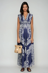 Emmanuil Paisley Sleeveless Maxi Dress