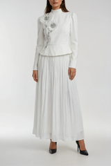 Emmett Crystal Flower Skirt Set