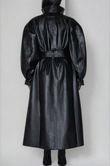 Emna Leather Coat