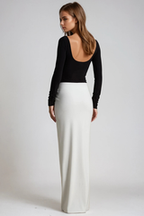Fadila Colorblock Ruch Maxi Dress