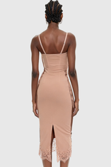 Faizel Spaghetti Corset Lace Midi Dress