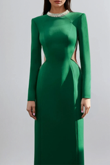 Fakhri Crystal Cutout Maxi Dress