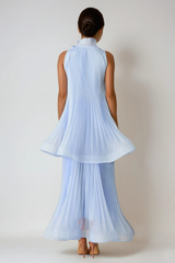 Fatimah Pleated Tiered Maxi Dress