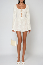 Faust Long Sleeve Floral Mini Dress