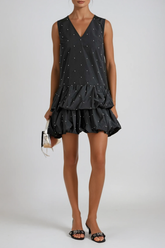 Favour Sleeveless Pearl Mini Dress
