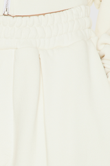 Fayruz Hooded Pants Set In White