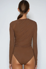 Fazal Long Sleeve Asymmetric Bodysuit