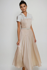 Fearchar Deconstruct Mesh Maxi Dress