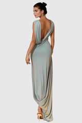 Fearghal Sleeveless Draped Maxi Dress