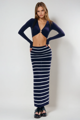 Felecia Stripe Three Piece Swimwear