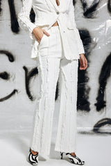 Rosalina Fringe Stripe Jeans