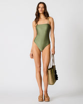 SHINE BRIGHT ONE PIECE SWIMSUIT OLIVE