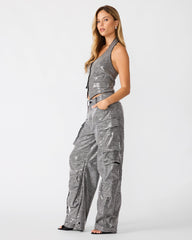 CHANDELLER VEST BLACK PLAID