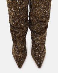 ELONA BLACK/GOLD RHINESTONES