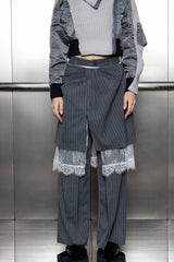 Yardley Lace Deconstruct Skirt Pants