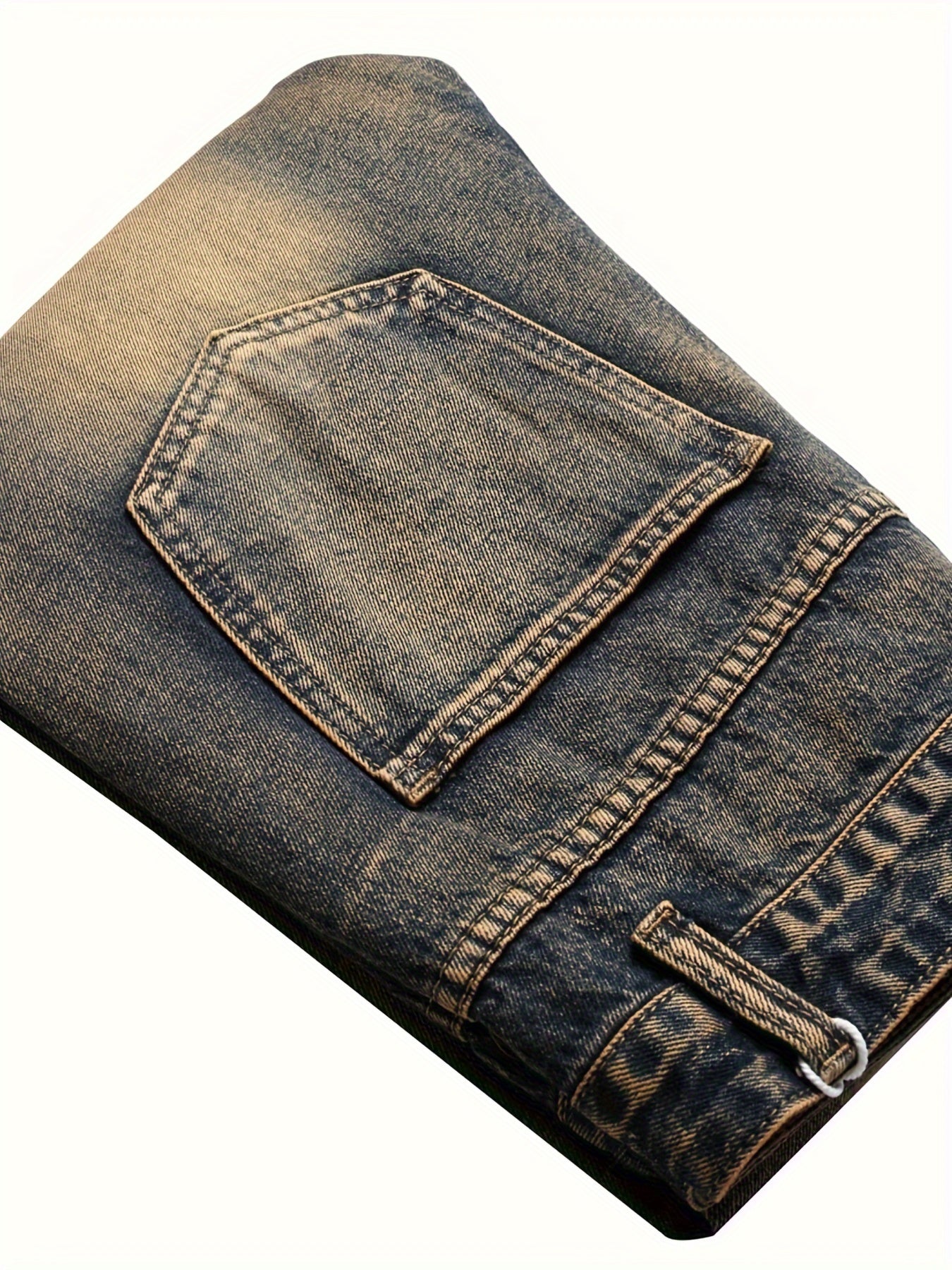 Men's Fashion Straight Jeans - Comfortable, Nostalgic Style for Casual Wear (L3006Nostalgia)