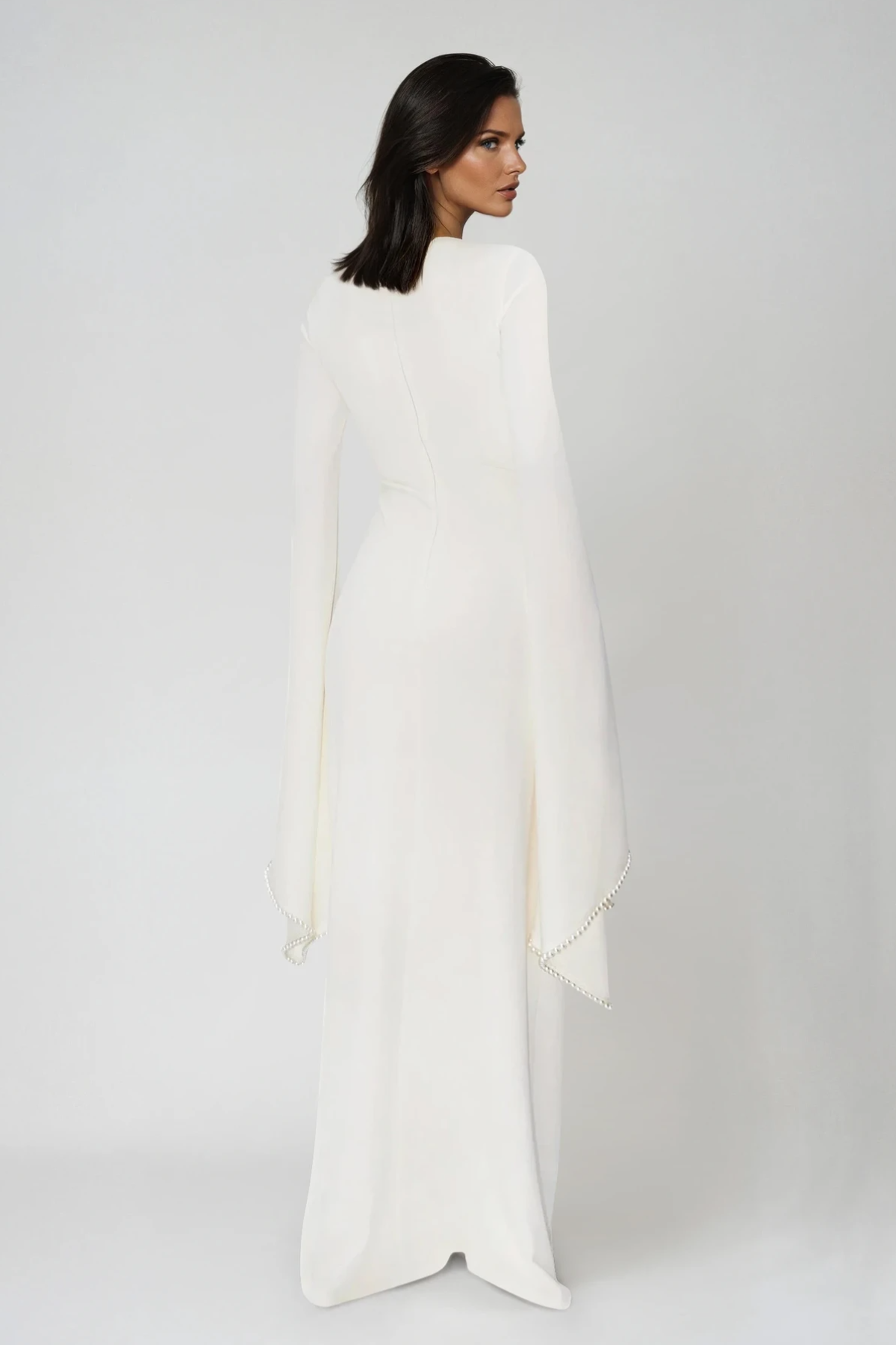Cesare Pearl Bandage Maxi Dress