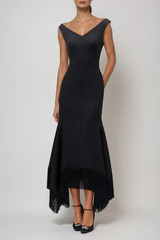 Domas Off Shoulder Fringe Maxi Dress