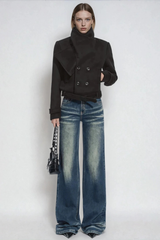 Discordia Scarf Jacket In Black