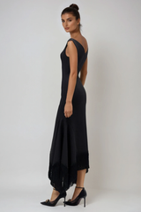 Domas Off Shoulder Fringe Maxi Dress