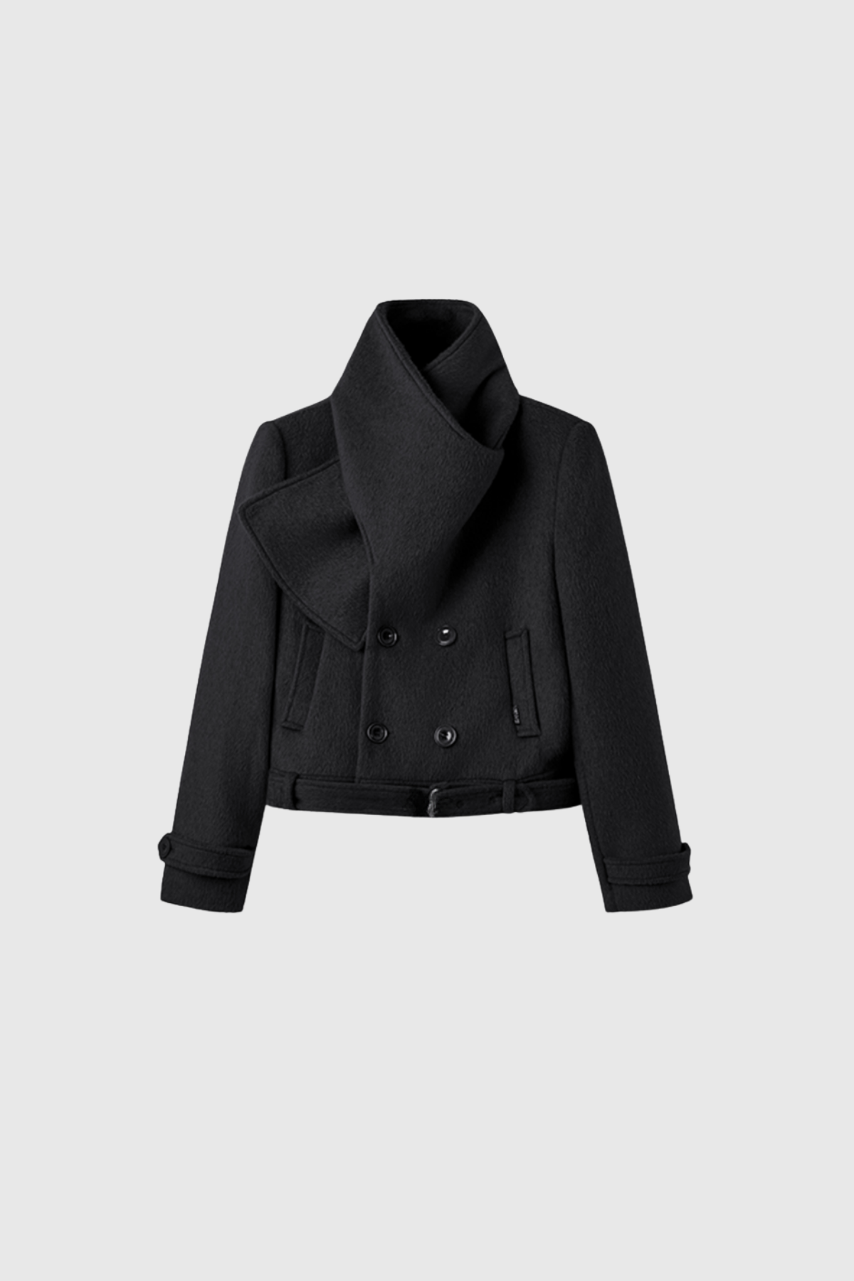 Discordia Scarf Jacket In Black
