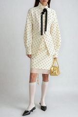 Djordje Dot Flower Skirt Set
