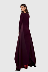 Di Off Shoulder Fringe Maxi Dress