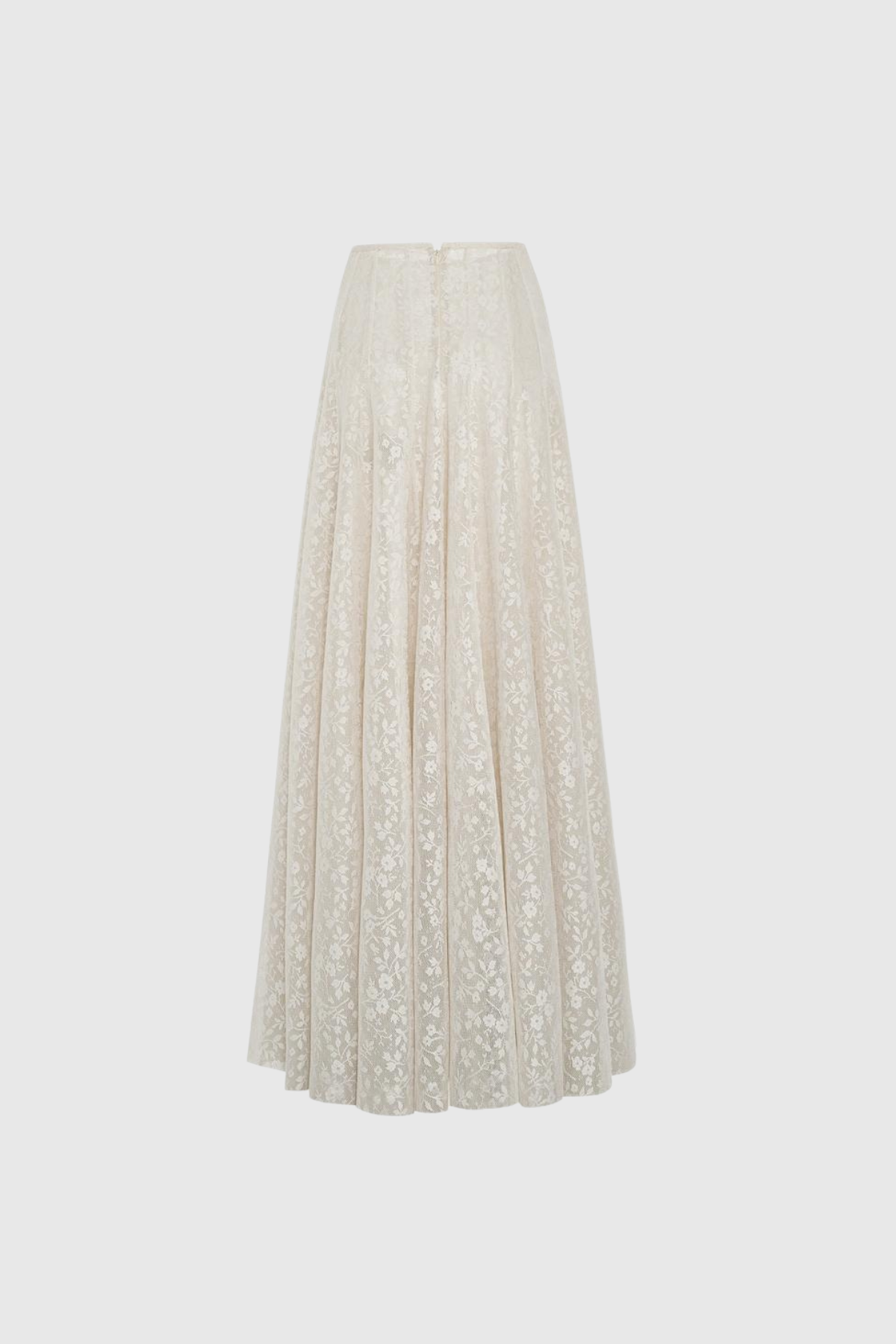 Du Embroidered Floral Lace Skirt Set