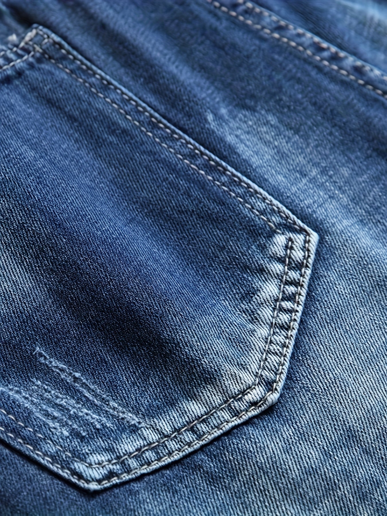 Men's Denim Shorts Summer Ripped Random Patch Men's Mid-pants Slim Shorts Straight-legged Wear Men's Pants European And American, No Belts