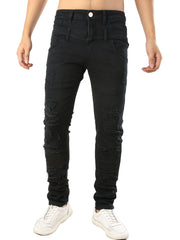 Tight Jeans with Holes Men's Slim And Tight Jeans With Holes In The Top