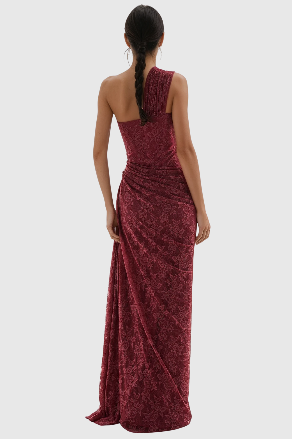 Faron One Shoulder Corset Lace Maxi Dress