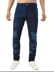 Tight Jeans with Holes Men's Slim And Tight Jeans With Holes In The Top