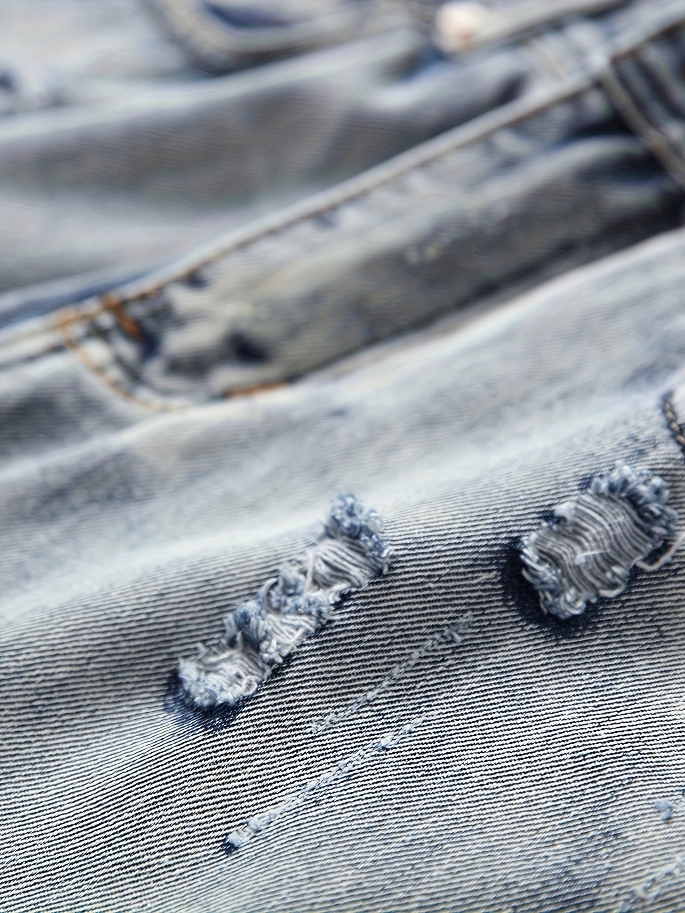 Men's Jeans; Ripped Embroidered Jeans; Fashionable Casual Men's Denim Trousers.