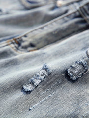 Men's Jeans; Ripped Embroidered Jeans; Fashionable Casual Men's Denim Trousers.