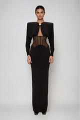 Dimitrij Cutout Corset Maxi Dress