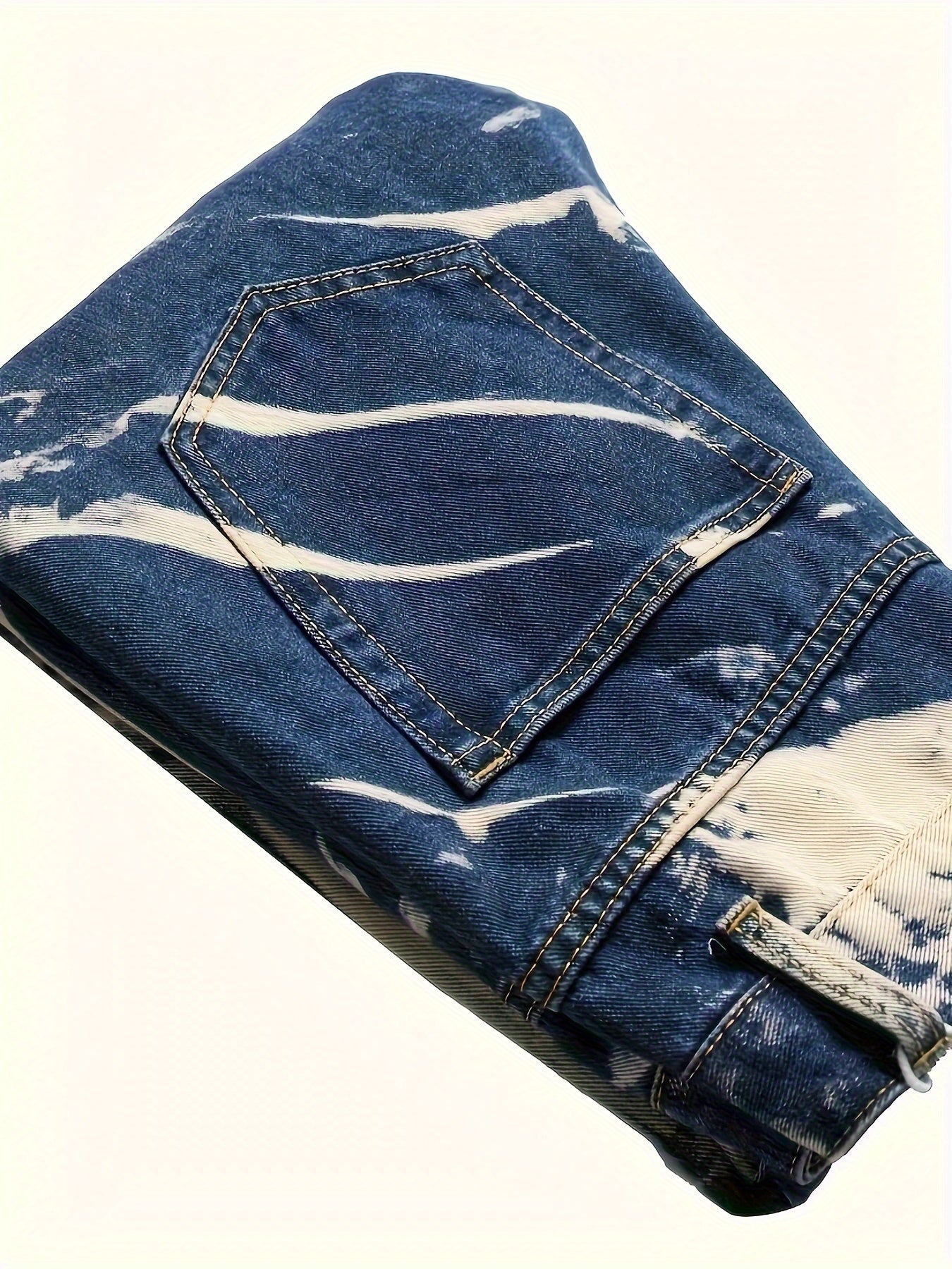 2 Torn Blue Ripped Slim Fit Jeans - Ultra-Slim, Artfully Distressed, Hip Hop Designer Fashion for Men - Vibrant Blue, Comfortable Pants for Everyday Wear