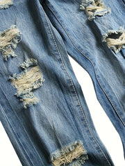 Casual ripped jeans for men Men wear ripped casual jeans