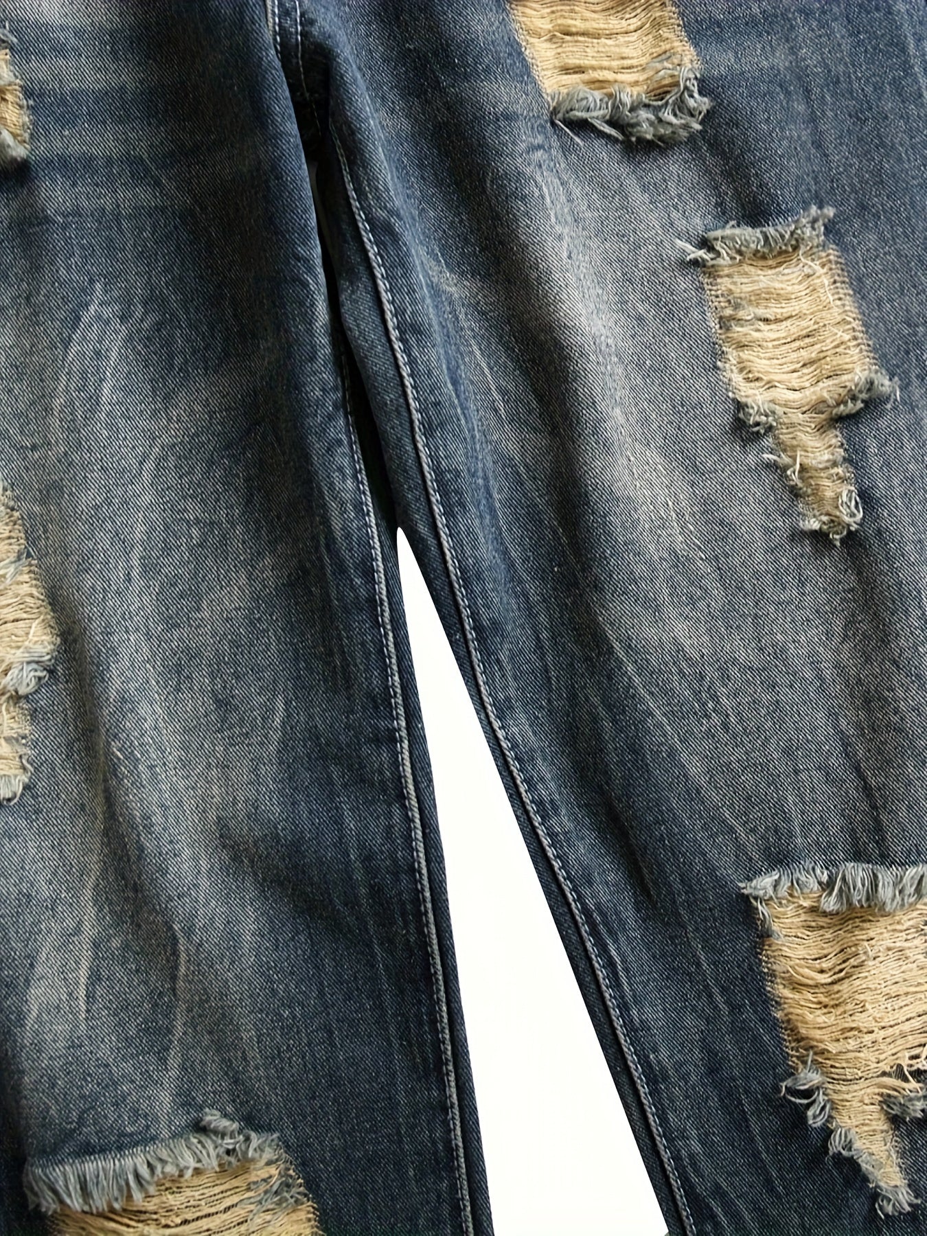Men's Dark Blue Ripped Jeans Dark Blue Ripped Jeans for men