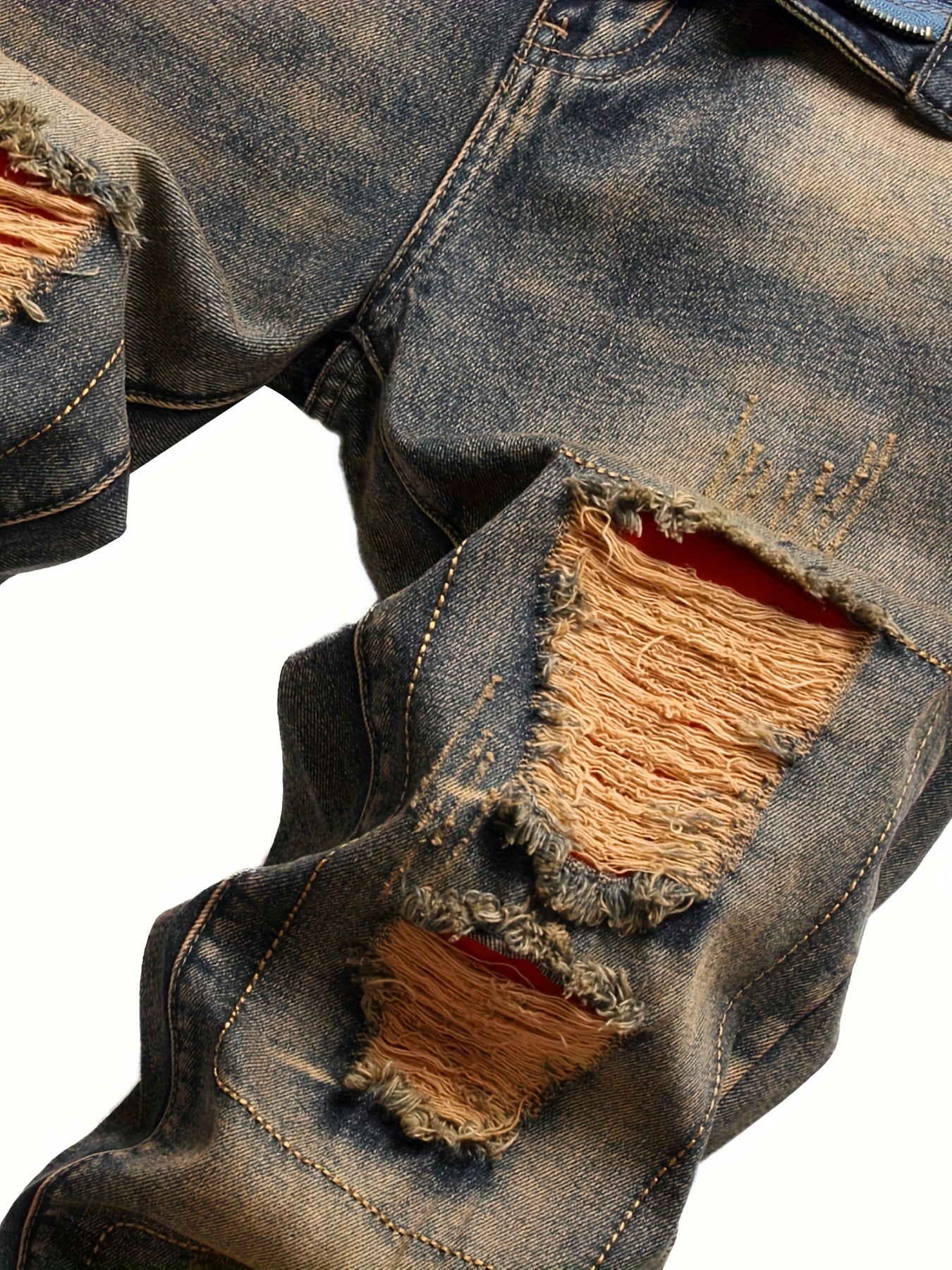 Men's Fashion Straight Jeans - Comfortable, Nostalgic Style for Casual Wear (L3006Nostalgia)