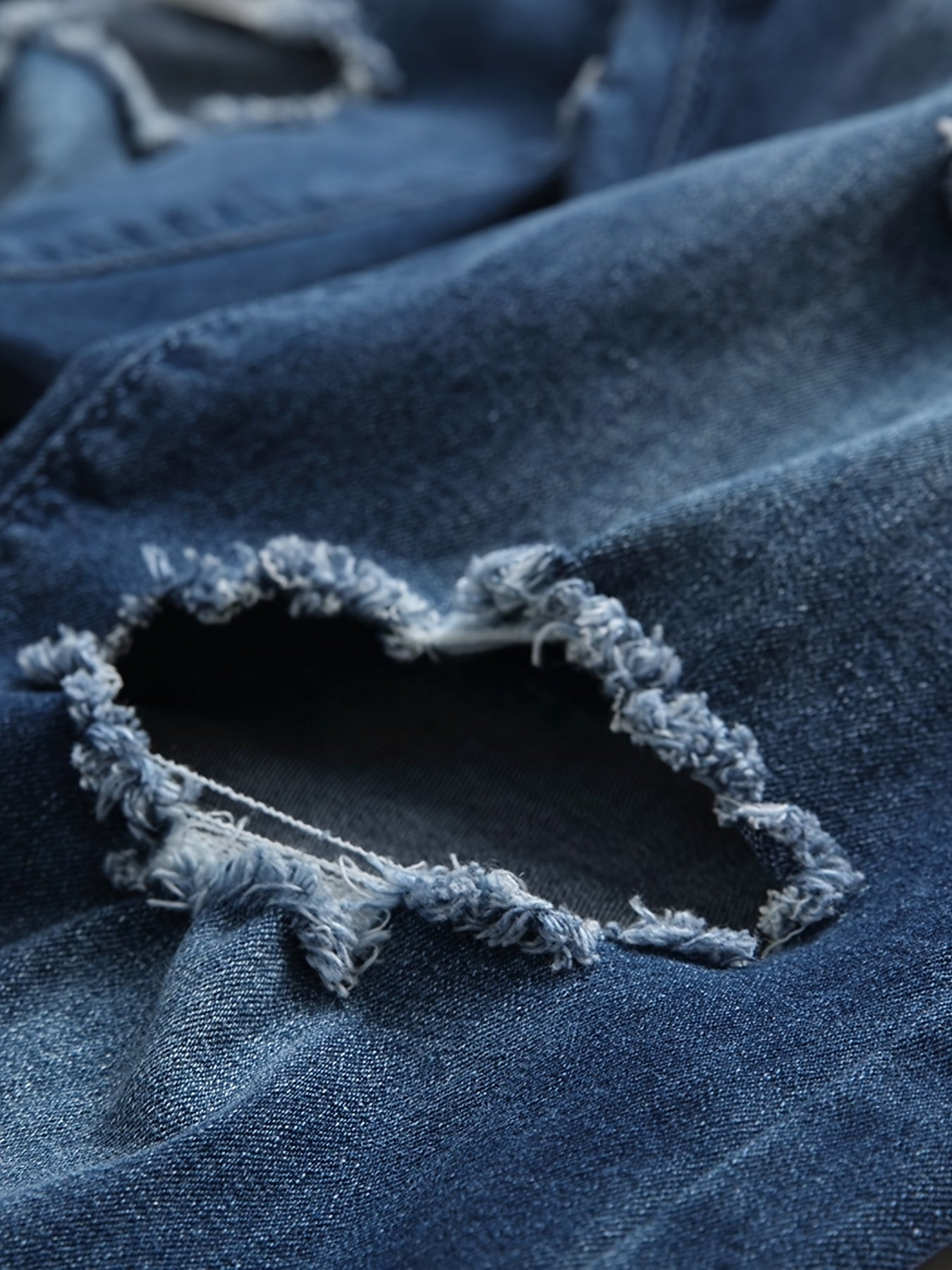 Ripped Zipper Jeans For Men