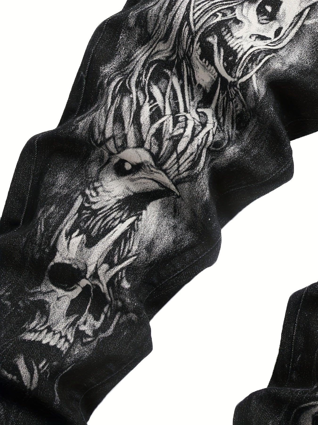 Men's Pattern Skull Print Jeans