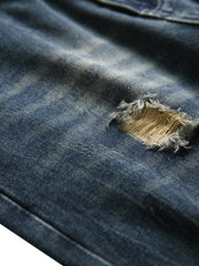 Men's Dark Blue Ripped Jeans Dark Blue Ripped Jeans for men