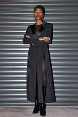 Aarna Lapel Split Coat