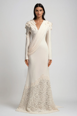 Ambroise Flower Fringe Maxi Dress