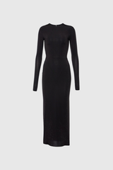 Anoki Rhinestone Bodycon Maxi Dress In Black