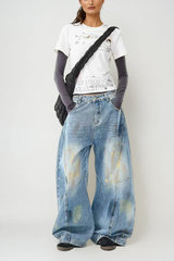 Arbana Deconstruct Barrel Jeans