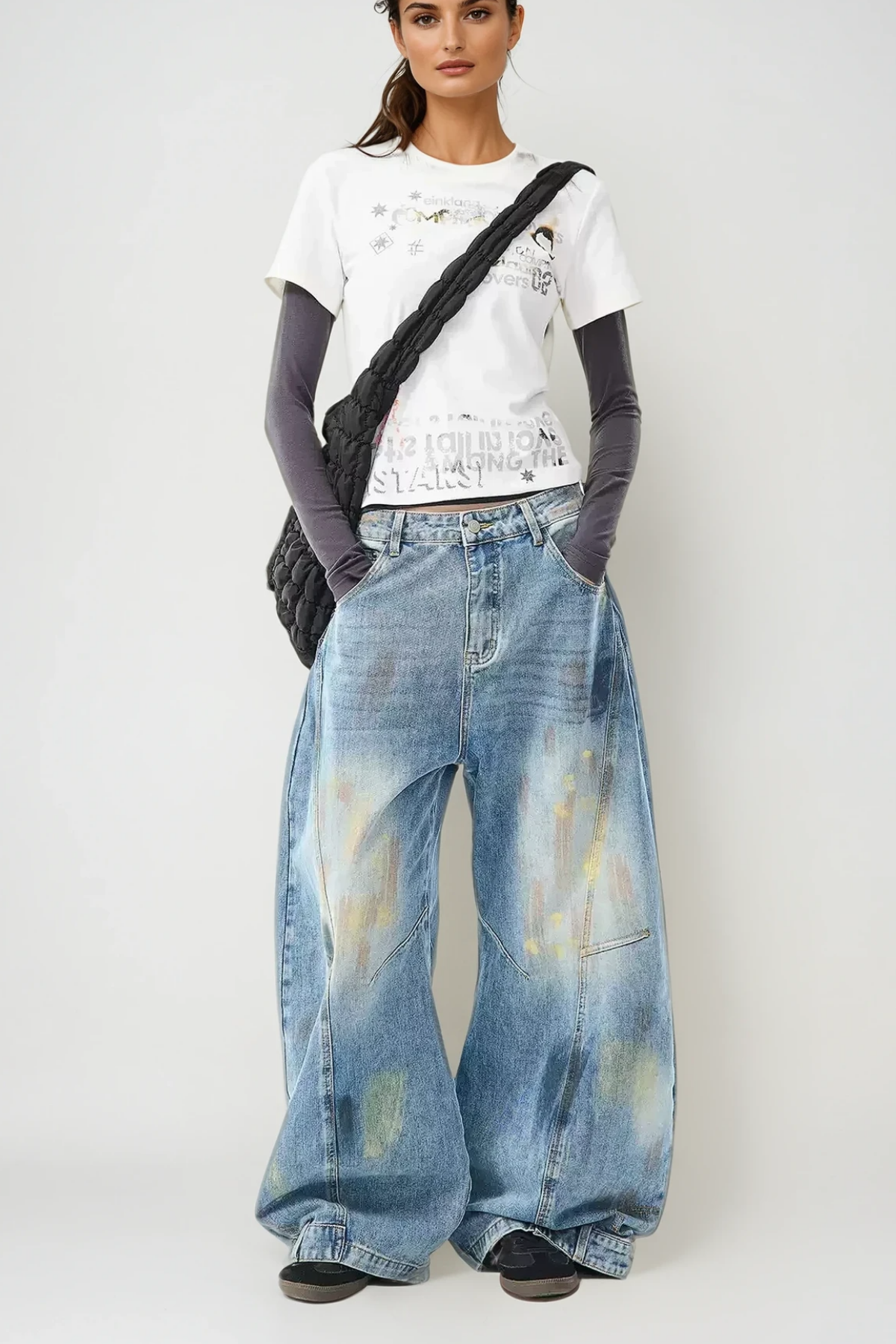 Arbana Deconstruct Barrel Jeans