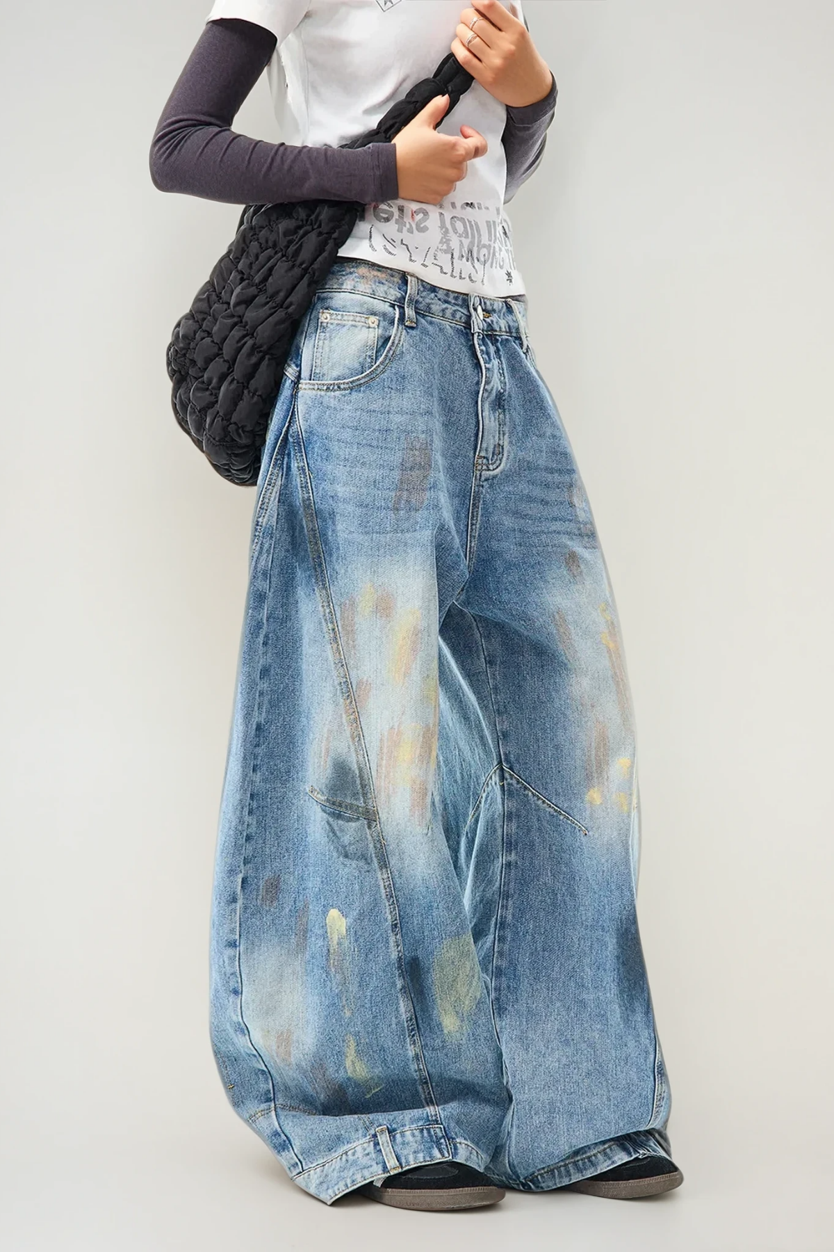 Arbana Deconstruct Barrel Jeans